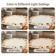 thumbnail image 7 of ODIKA 4'x6' Washable Area Rug Stain Resistant, Low Pile, Easy Care Halloween Door Striped Boho Pumpkin Motif Farmhouse Fall Border for Dorm Room, Small Living, 7 of 7