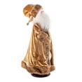 thumbnail image 2 of Vickerman 28" Mocha Velvet Santa Doll with Stand. This santa has glasses, stand is removeable., 2 of 5