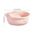 thumbnail image 3 of Donemore Laundry Wash Tub 1 Pc Plastic Thickened Soaking Bucket for Clothes Washing Bathroom Utility Basin Household Cleaning Supplies Container, 3 of 6