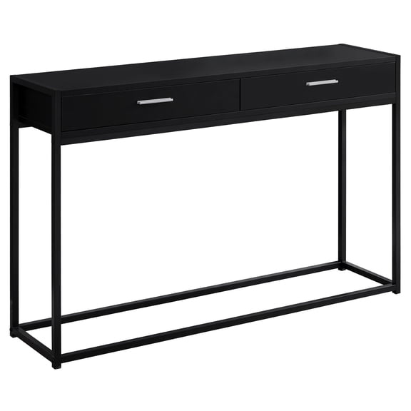 Contemporary Home Living 48" Black Contemporary Rectangular Hall Accent Table
