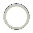 thumbnail image 4 of 1 Carat Sapphire Wedding Ring Band in White Gold, 4 of 4