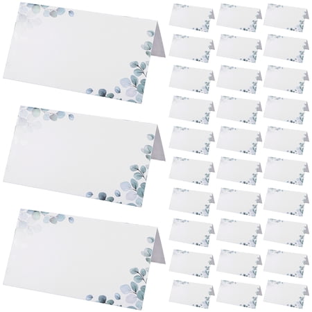 Masteelf 50 Pcs Wedding Name Place Cards Seat Card Office 10.00X9.00X0.05CM White