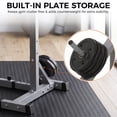 thumbnail image 6 of ZENY Adjustable Squat Rack Stand with Spotter Arms Barbell Holder Home Gym Gray, 6 of 19