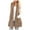 Z2-Khaki, variant on Womens Sleeveless Sherpa Vest with Pockets Lapel Open Front Fleece Cardigan Sweater Fuzzy Jacket Coat (Green, M)