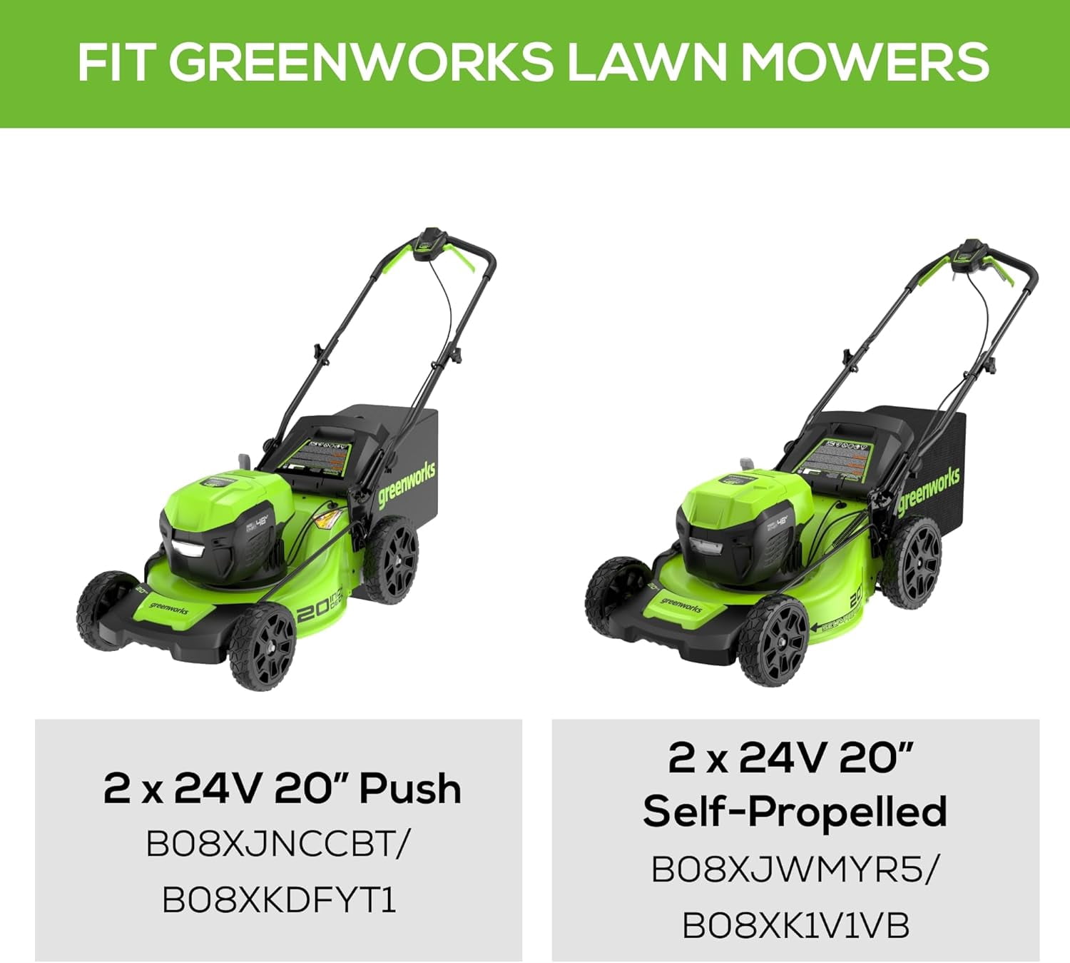 Greenworks Replacement Lawn Mower Blade (20" Mowers : MO48L4210, MO48L4212, MO48L4210-D)