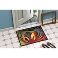 thumbnail image 2 of Carolines Treasures JMK1106JMAT Blue Crab Stars Door Mat Indoor Rug or Outdoor Welcome Mat 24x36 Doormat  36"L x 24"W, 2 of 4