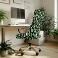 thumbnail image 3 of SCRAWLGOD Comfy St. Patrick's Day Office Chair Covers Universal Non-Slip High Back Chair Slipcover Breathable Easy to Install Computer Chair Covers, Gnome Four Leaf Clover Horseshoes Green Black, S, 3 of 7