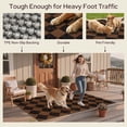 thumbnail image 3 of DEORAB Outdoor Rug 5'x 8' Polypropylene Surface Washable UV-Resistant Carpet Patio Deck Porch，Black & Brown, 3 of 5