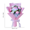 thumbnail image 2 of Crochet Flower Rose Bouquet,Handmade Artificial Flower, Lifelike & No Maintenance, Versatile Home Decor for Living Room, Wedding Party Centerpiece, Ready-to-Use Gift, 2 of 3