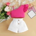 thumbnail image 2 of Sngxgn Toddler Baby Girls Clothes Floral Print Hoodie Sweatpants Fall Winter Outfits Set(Hot Pink,120), 2 of 7
