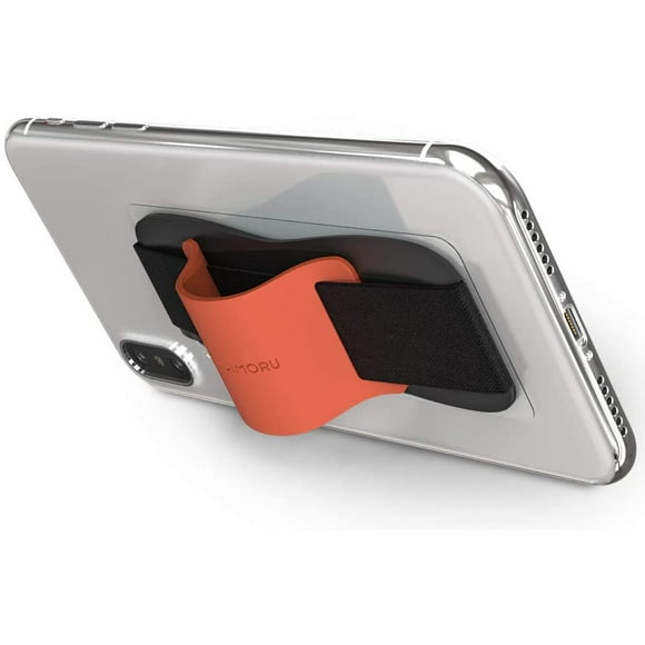 Sinjimoru Silicone Mobile Phone Grip with Stand, Cell Phone Stand for Desk & Secure iPhone Holder Strap for All