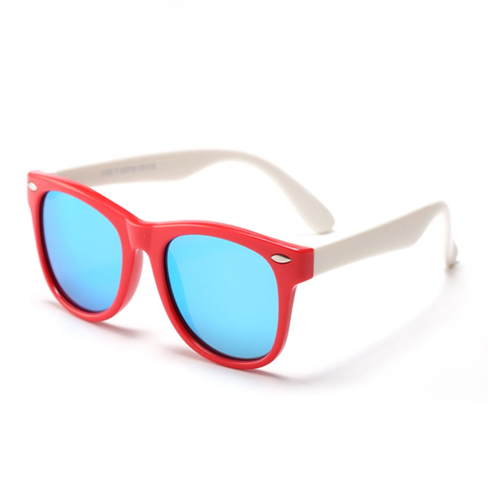 Fashion UV400 Unbreakable Polarized Sport Sunglasses For Kids Boys Girls Youth 
