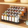 thumbnail image 3 of HBK 4-Tier Spice Rack Organizer for Cabinet, Adjustable Metal Seasoning Shelf for Pantry & Countertop Kitchen Storage, Black, 13 x 10 x 6.5 Inches, 3 of 7