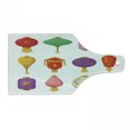 thumbnail image 1 of Lantern Cutting Board, Chinese Celebration Culture Far East New Year Cartoon Style Festival Tassels, Decorative Tempered Glass Cutting and Serving Board, Wine Bottle Shape, Multicolor, by Ambesonne, 1 of 1