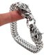 thumbnail image 3 of Pulsera clásica TUNC Sencillez Cabeza de lobo y dragón vikingo 21cm, 3 of 5