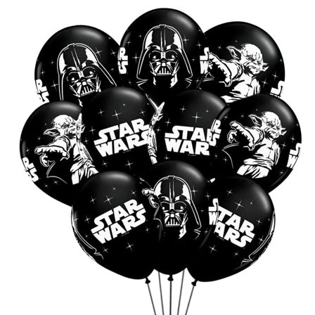 30 PCS Birthday Party Balloons - Wars Star Balloons Darth Balloon Yod Balloons