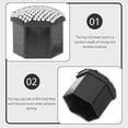 thumbnail image 3 of LIFKOME 20Pcs White Round ABS Base Lug Nut Covers for Car Wheel Nut Caps, 3 of 8