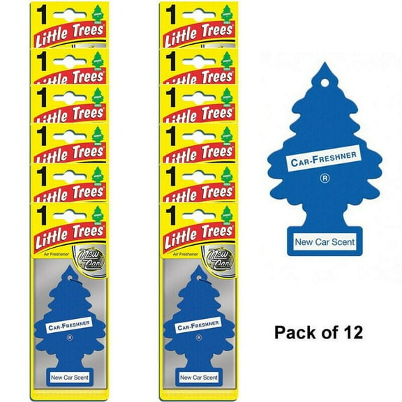 Little Trees New Car Scent Air Fresheners, Pack of 12