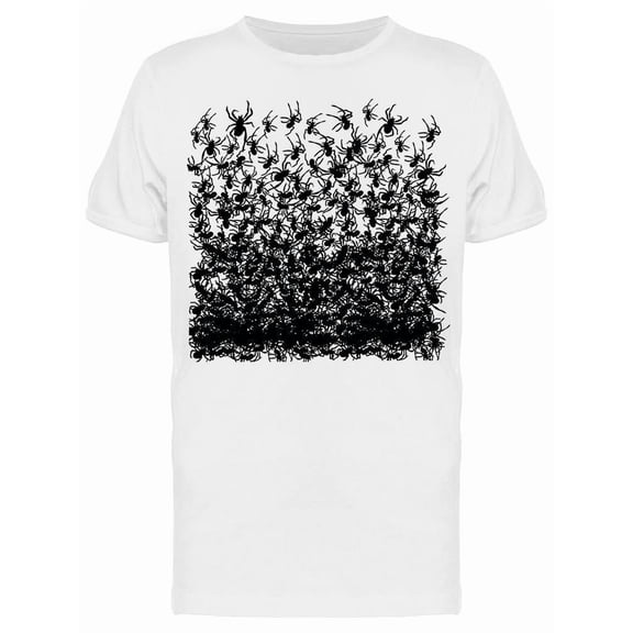 Bunch Of Black Spiders Tee Men's -Image by Shutterstock