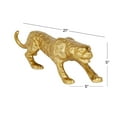 thumbnail image 4 of DecMode 5"W, 5"H Aluminum Contemporary Leopard Sculpture, Gold, 4 of 9