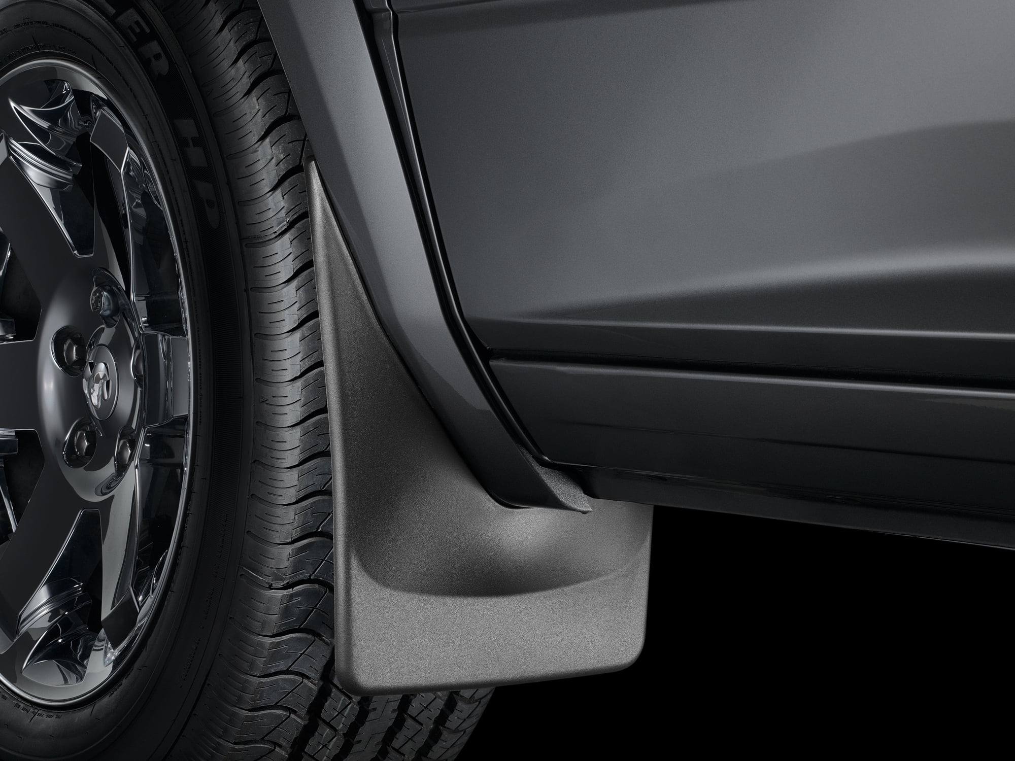 WeatherTech Custom No Drill Splash Guard MudFlaps compatible with Ram 1500 Classic, Ram 2500/3500, Ram Truck 1500, Ram 1500, Ram Truck 2500/3500, Front Pair - Black
