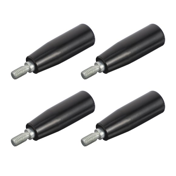 WHAMVOX 4Pcs Gripping Revolving Handle for Industry Equipment Black Bakelite