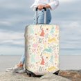 thumbnail image 3 of Lsque Fall Rabbit Printed Luggage Cover, Travel Luggage Protector,Scratch and Dirt Resistant, Fits 18-32 Inch Luggage - Large, 3 of 9