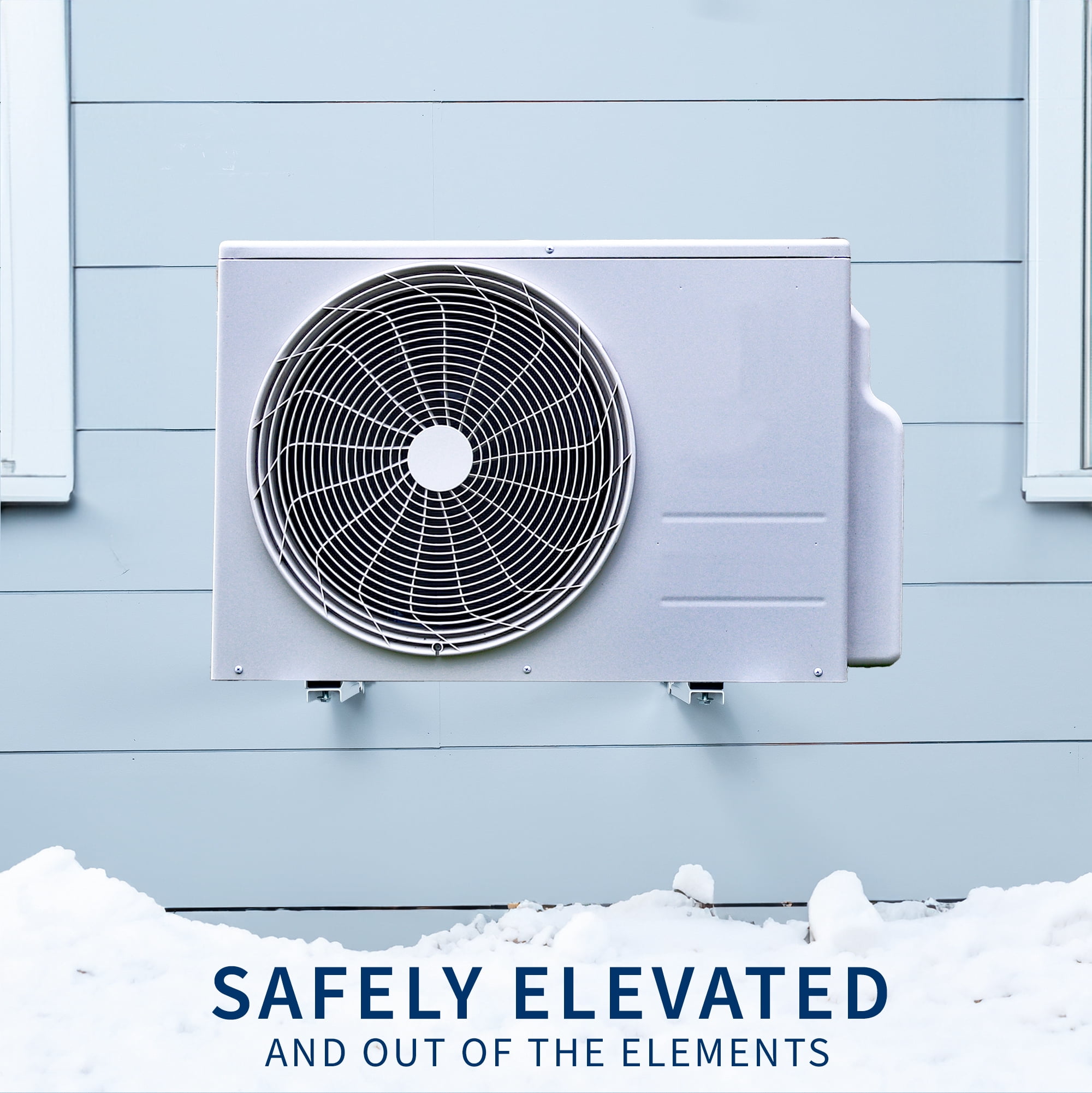 VIVO Steel Mini Split Air Conditioner Adjustable Wall Mount