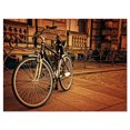 thumbnail image 2 of Retro Bicycle against Stone Wall - Landscape Photography Canvas Print, 2 of 3