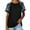 Black, variant on DailyTrove Women's Color Block Raglan Sleeve Tee - Casual Short Sleeve T-Shirt, Sporty for Outdoor & Errands