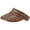 Brown, variant on Women Rollable Straw Visor Wide Brim Topless Sun Hat Beach UV Travel Summer Cap