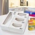 thumbnail image 3 of Organizador De Almacenamiento De Bolsas Ziplocks 4 Ranuras Mantener Ordenado Antideslizante Para Cajón De Cocina Blanco Sunnimix Organizador de cocina, 3 of 6