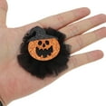 thumbnail image 2 of Unique Bargains 1 Pc Hair Clip Fashion Halloween Duckbill Clip Lace Pumpkin Hair Barrettes Black Orange, 2 of 5