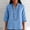 Light Blue plus size fall tops for women a1, variant on thefmos Women Plus Size Fall V Neck 3/4 Sleeve Blouses Casual Boho Tops for Women Loose Fit Comfy Solid Pullover Shirts Trendy Basic Tees Winter Business Work Clothes, White M