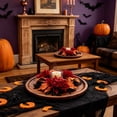 thumbnail image 6 of Fall Halloween Decoration for Home Indoor Outdoor Clearance Under $5.00!Halloween Autumns Harvests And Thanksgiving Table Decoration And Artificial Sunflower And Maple Leaf Candle Ring/Wreath, 6 of 6