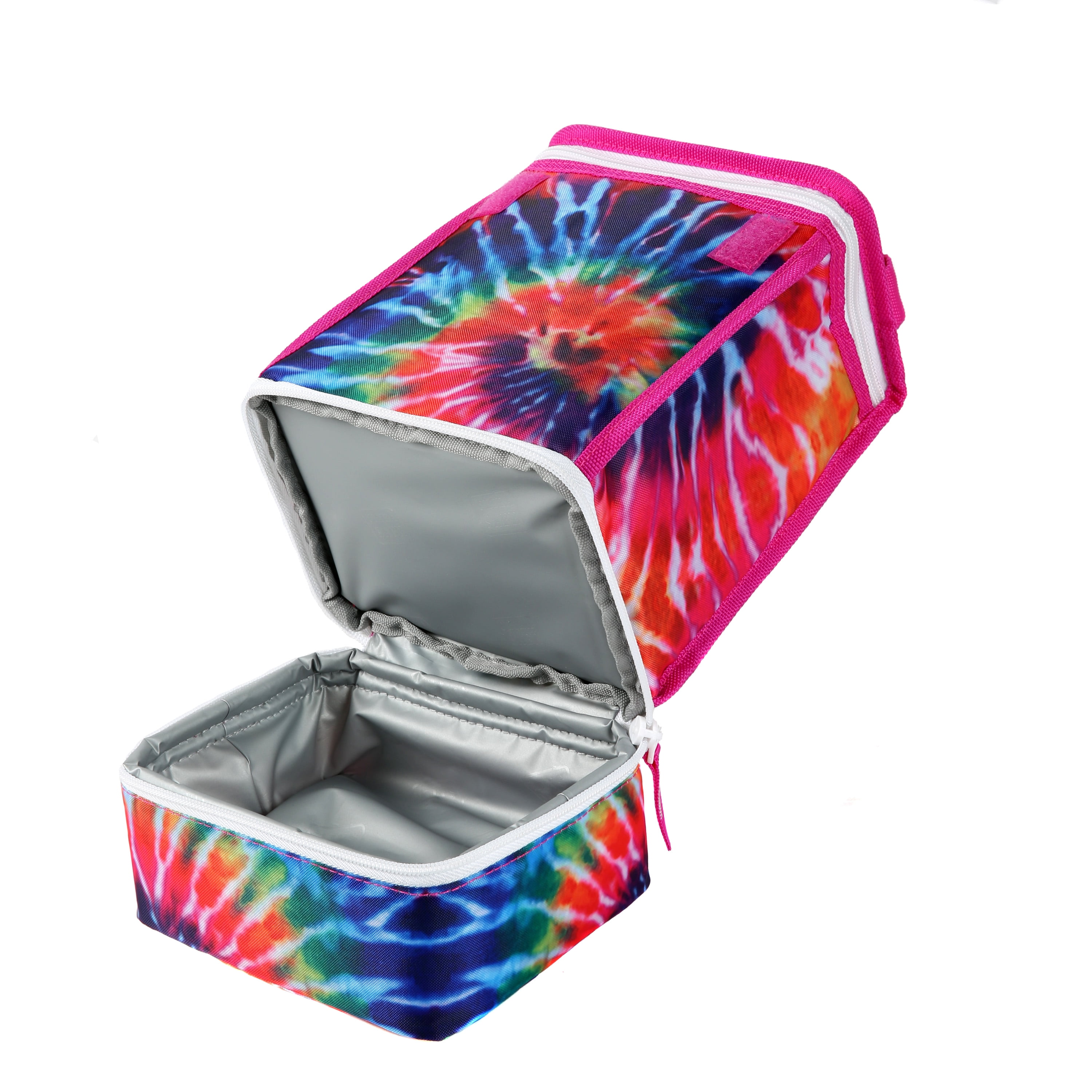 Arctic Zone Kids Classics Utility Reusable Lunch Box with Microban Lining and Ice Pack, Tie Dye