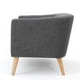 thumbnail image 6 of GDF Studio Brony Grey Fabric Mid Century Modern Loveseat, 6 of 10