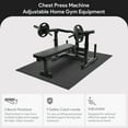 thumbnail image 2 of BalanceFrom Fitness Chest Press Machine, Adjustable Home Gym Equipment, Black, 2 of 10