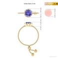 thumbnail image 4 of ANGARA Natural Multi Prong-Set Tanzanite Solitaire Bolo Ring in 14K Yellow Gold for Women (Size-6mm) | December Birthstone, Birthday, Anniversary, Jewelry Gift for Women | Natural Tanzanite Ring, 4 of 9