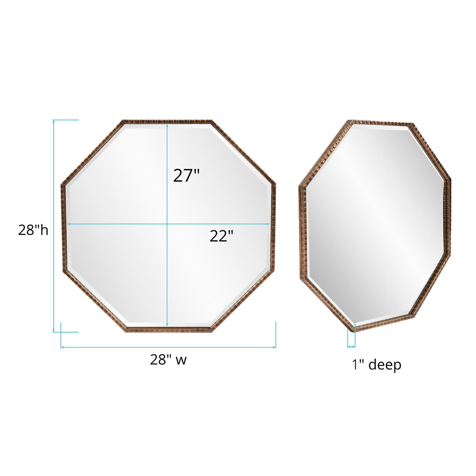 Tyler Dillon Bastian Octagon Wall and Accent Mirror - 28H x 28W x 1D