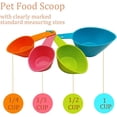 thumbnail image 2 of Juego de 4 cucharas medidoras de comida para mascotas, cuchara para perros, alimentación para gatos, 2 of 5