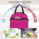 thumbnail image 4 of Fotbe Darkmagenta Bolsa de Almuerzo con Estampado, Lonchera Aislada, Contenedores de Comida Reutilizables Tipo Cooler a Prueba de Fugas, 4 of 7