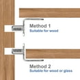 thumbnail image 4 of Uxcell Shelf Support Pegs L-Shaped Bracket Pegs Shelf Pin With Hole Black 6mm, 4 of 5