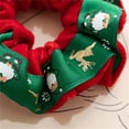 thumbnail image 6 of Fashion Headwear Xmas Gifts Flannel Hair Ring Christmas Hair Rope Snowflake Large Intestine Hair Ring Christmas STYLE 4, 6 of 8
