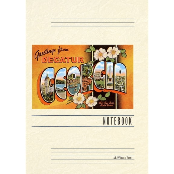 Vintage Lined Notebook Greetings from Decatur (Paperback)