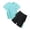 Green, variant on Fnooota Boys Athletic Outfit Sets, Summer Breathable 2 Piece Short Sleeve Kids Clothing Sets Orange Size 14
