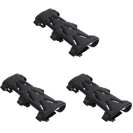 3 Pack Shooting Arm Guard Leather Guards Recurve Bow Brace Protector Archery Armguard Bracer Elastic