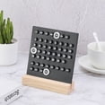 thumbnail image 5 of Wood Perpetual Calendar, Desktop Acrylic Calendar Stand Month Week Date Display for Desk Shop, Black, 5 of 6
