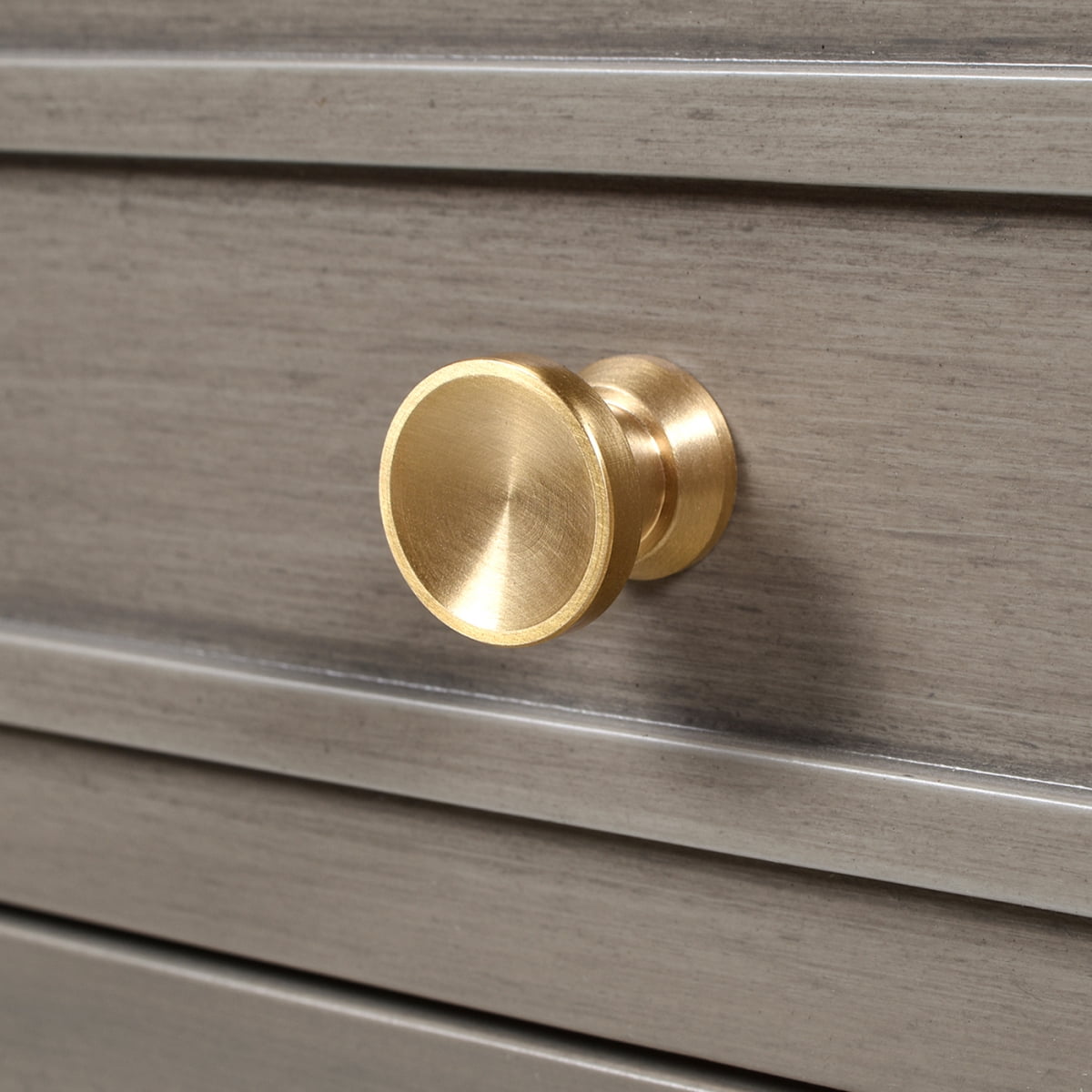 Newboti Furniture Dauphin Gold Accent 5-Drawer Wood Executive Desk Grey Cashmere Rubber Wood & Veneer BN.5704