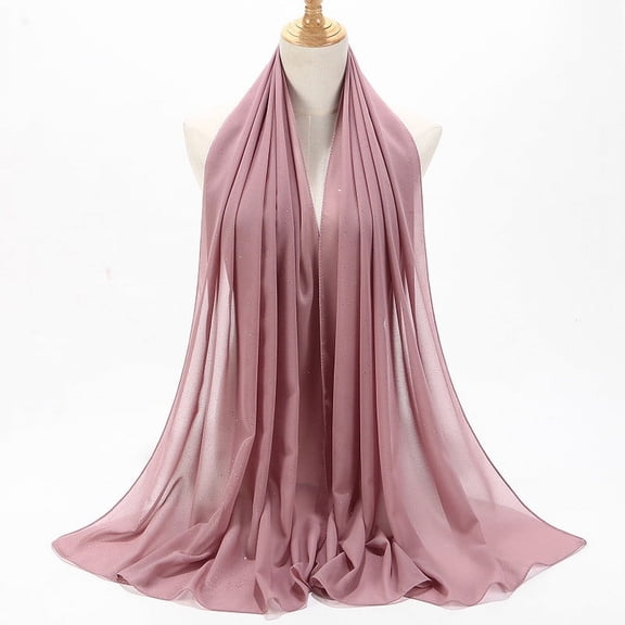 Fnooota Womens Travel Scarves, Lightweight Solid Color Soft Casual Spring Fall Scarf Gold Size Free Size